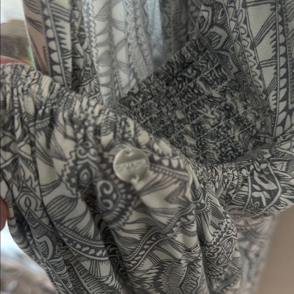 Gray and Multicolor Halter Dress size small - Picture 5 of 8